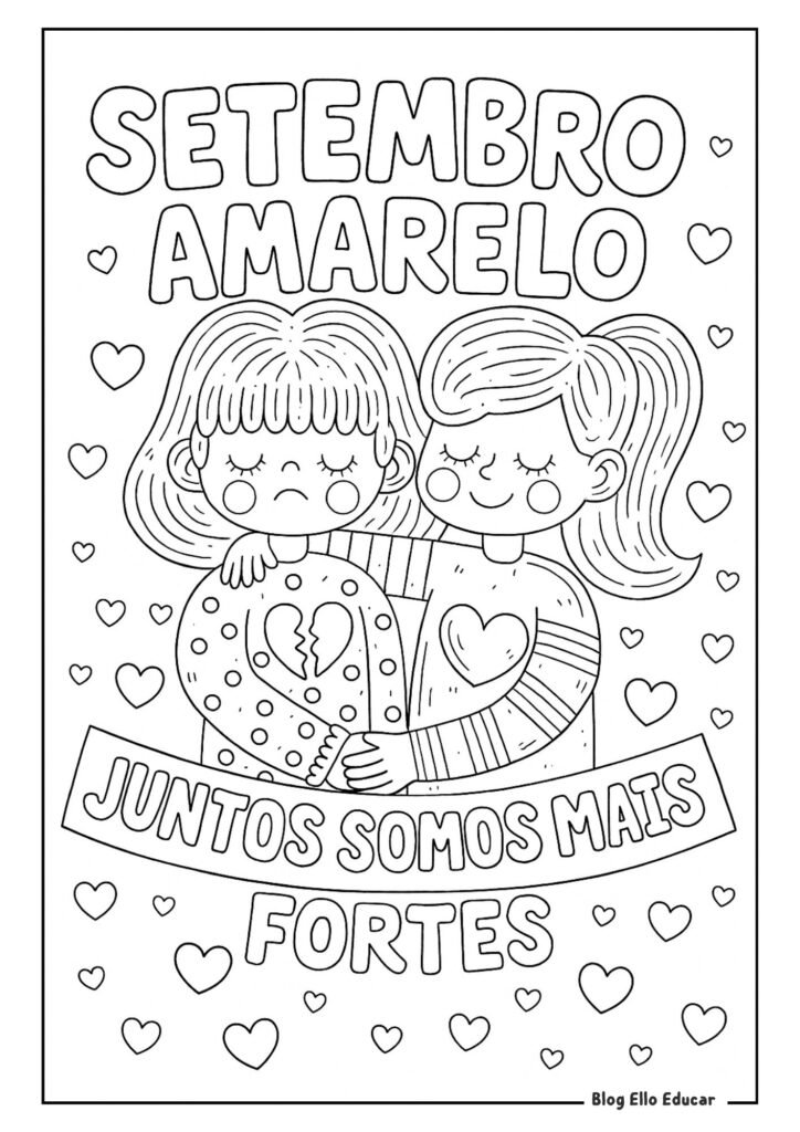 Desenho Setembro Amarelo 