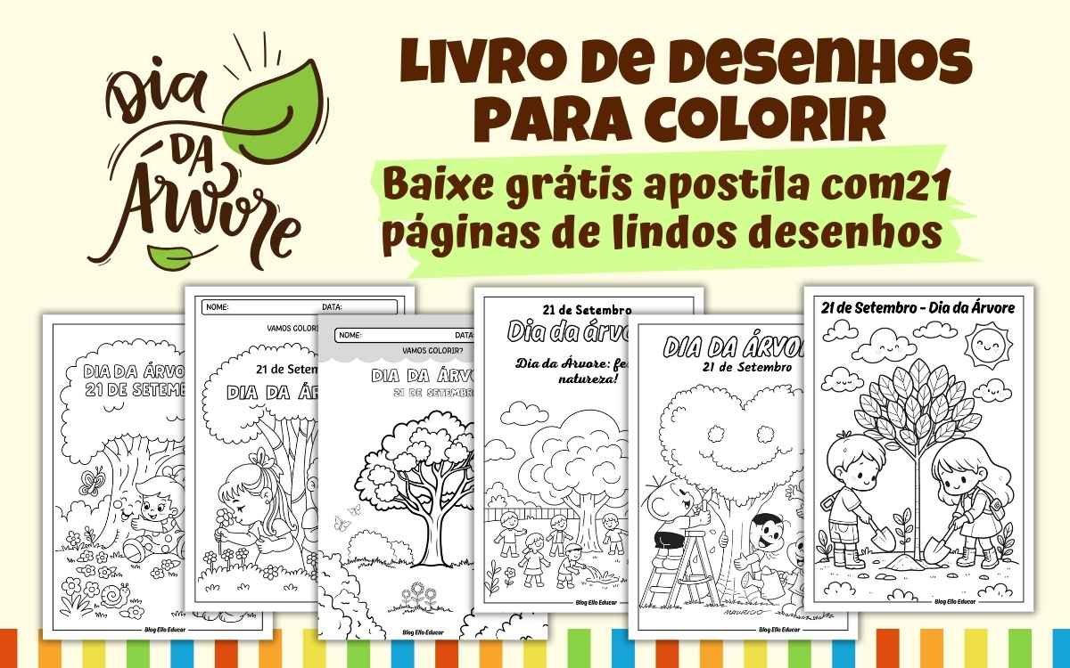 Desenhos dia da árvore colorir
