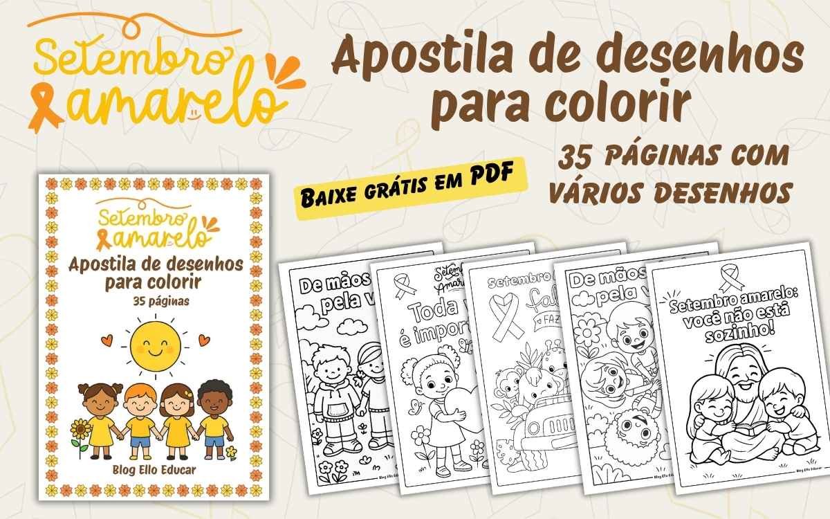 Desenhos setembro amarelo