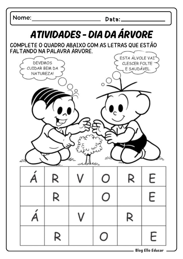 Dia da Árvore para Educação Infantil