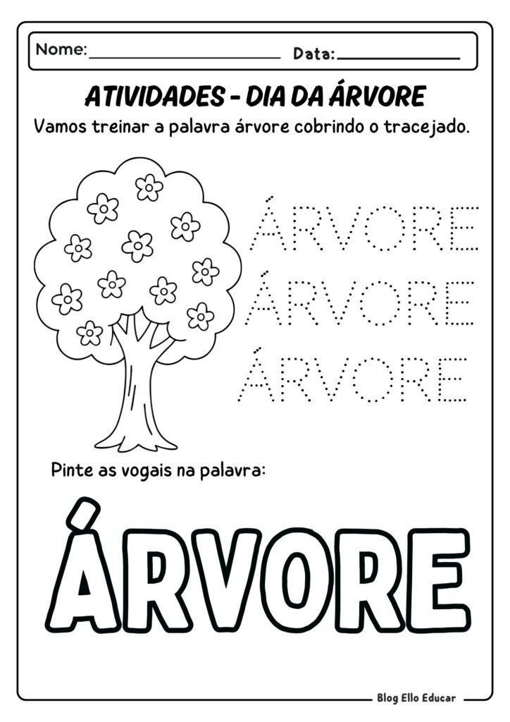 Dia da Árvore para Educação Infantil