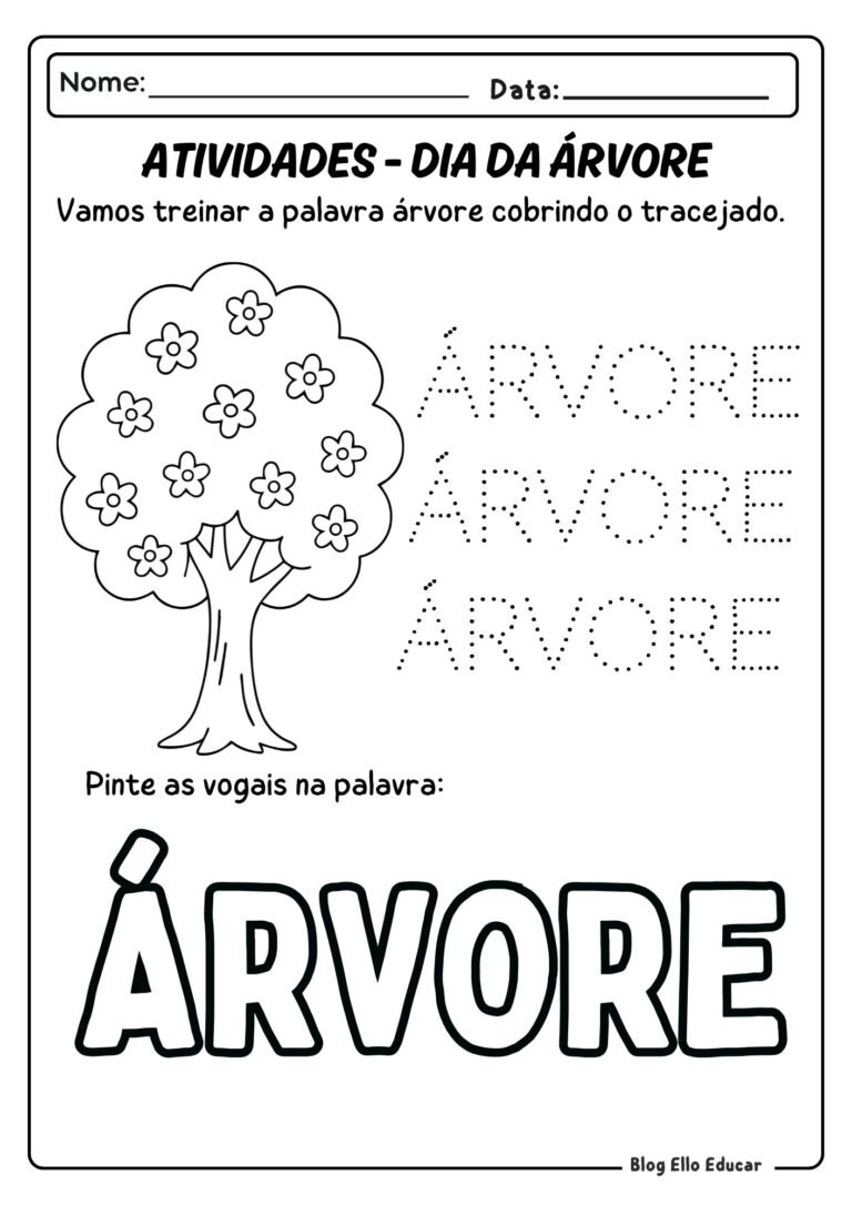 Atividades do Dia da Árvore para Educação Infantil: Baixe PDF gratuito