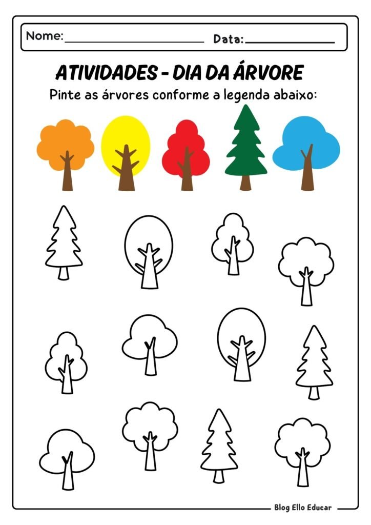 Dia da Árvore para Educação Infantil