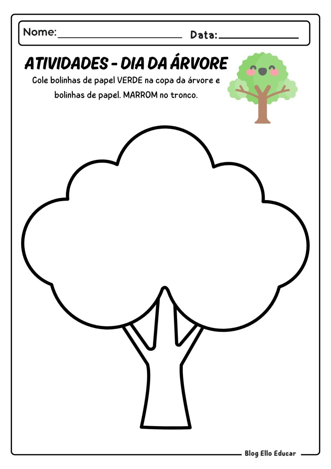 Atividades do Dia da Árvore para Educação Infantil: Baixe PDF gratuito