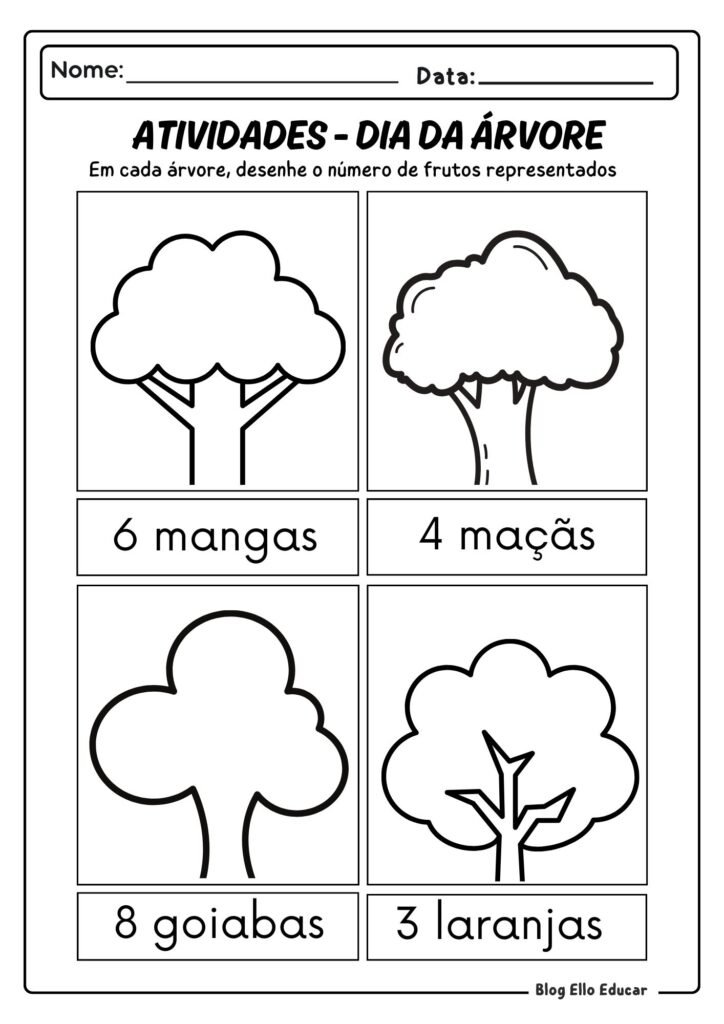 Dia da Árvore para Educação Infantil