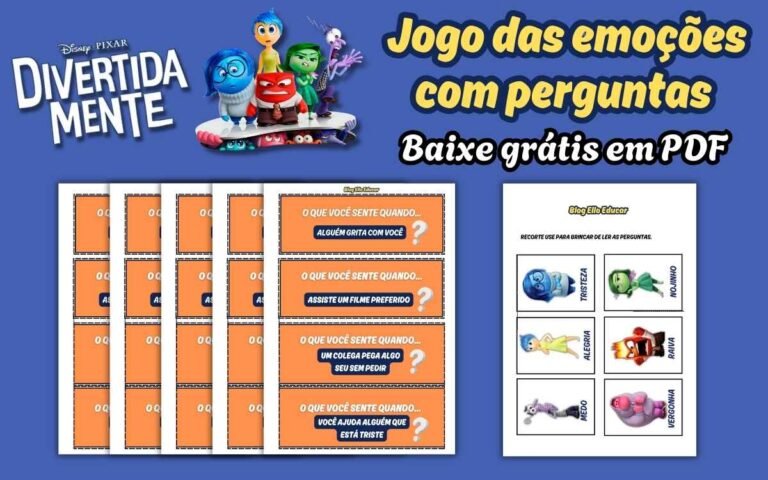 Jogo das emoções Divertidamente _