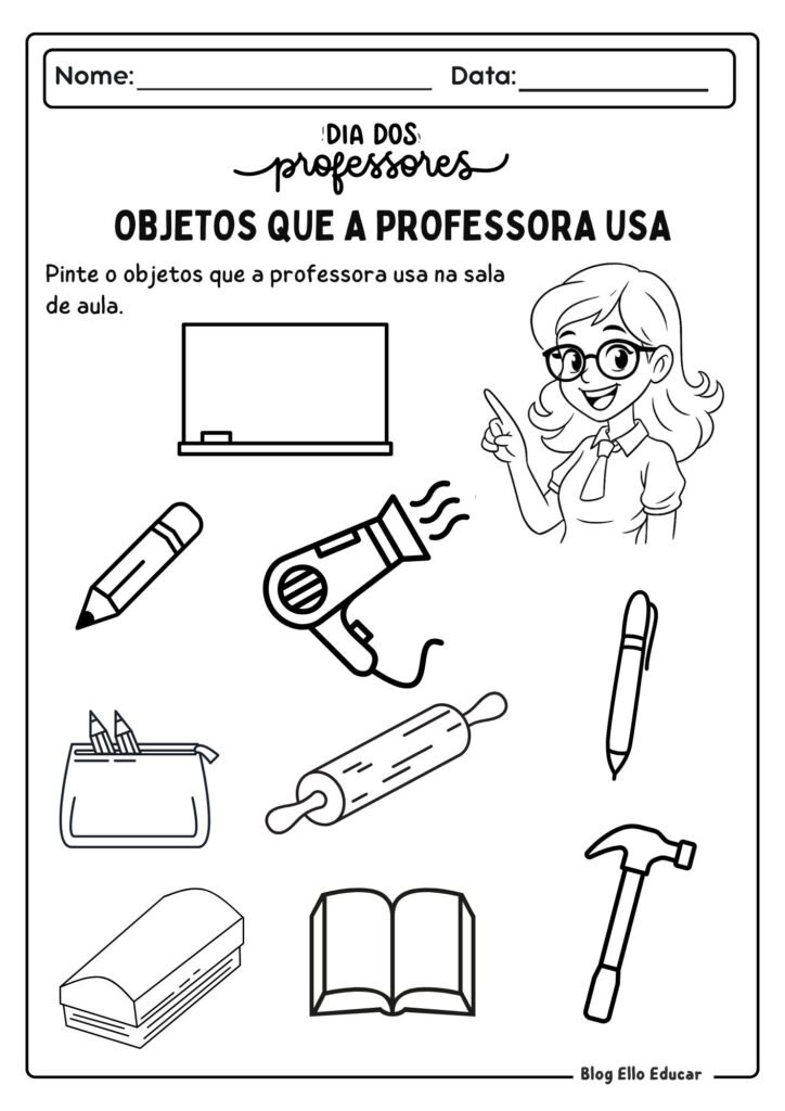Atividades Dia do Professor - Educação Infantil