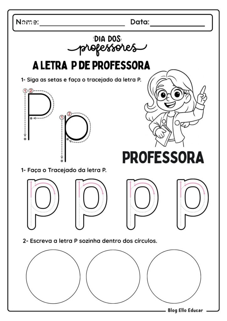 Atividades Dia do Professor - Educação Infantil