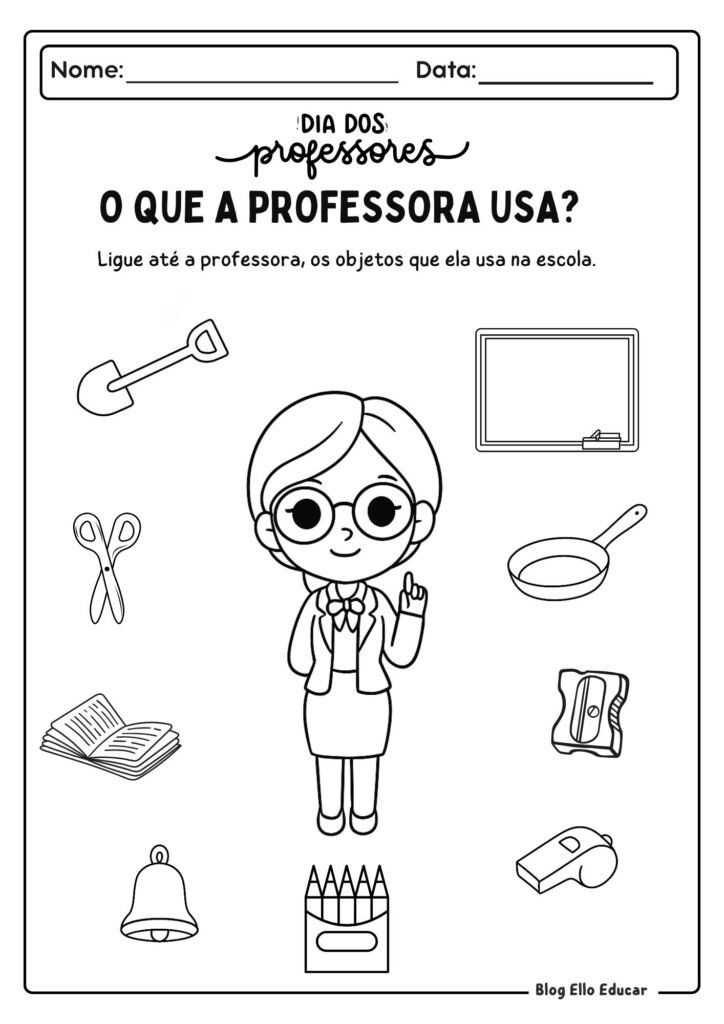 Atividades Dia do Professor - Educação Infantil