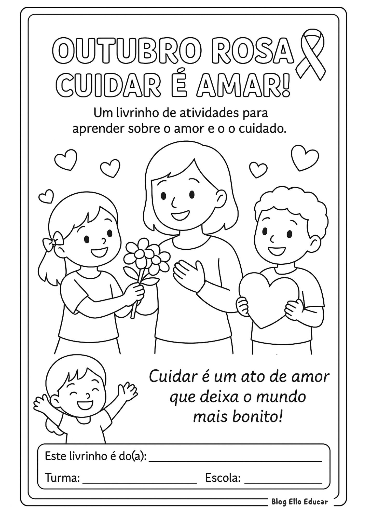 Atividades Outubro Rosa - 1° ano