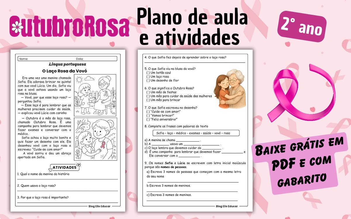 Atividades Outubro Rosa 2 ano