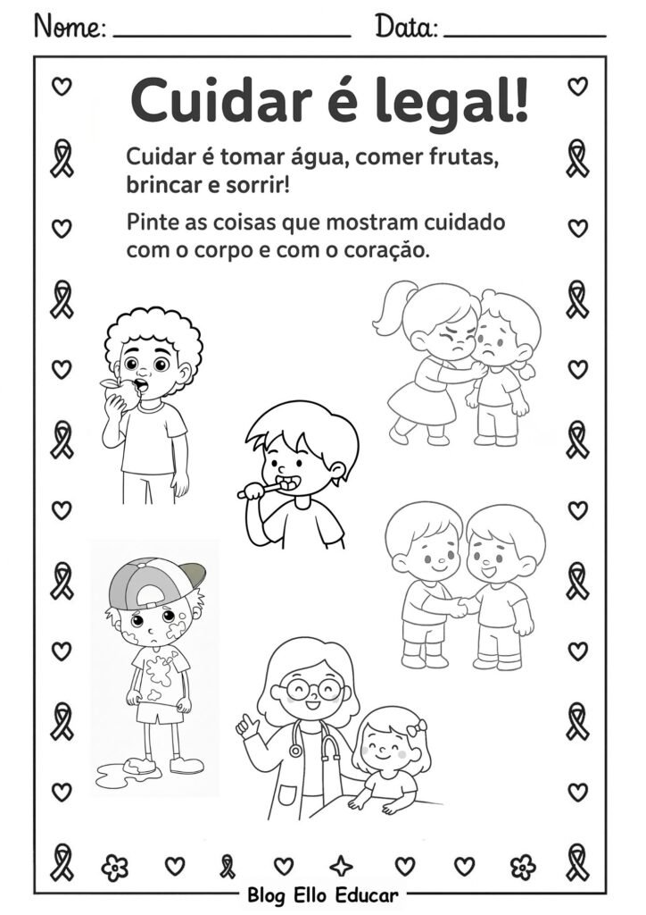 Atividades Outubro Rosa Educação Infantil