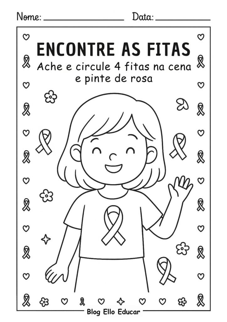 Atividades Outubro Rosa Educação Infantil