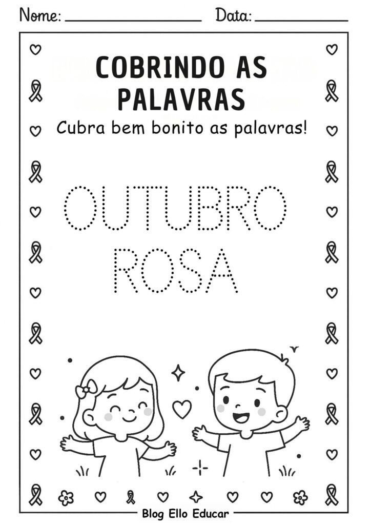 Atividades Outubro Rosa Educação Infantil