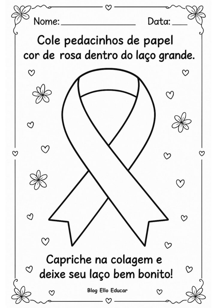 Atividades Outubro Rosa Educação Infantil