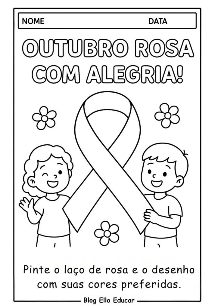 Atividades Outubro Rosa Educação Infantil