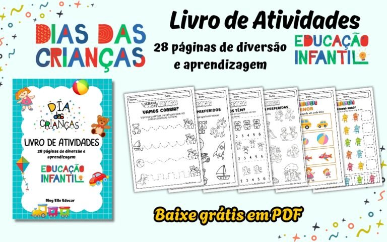Atividades dia dás crianças educação infantil