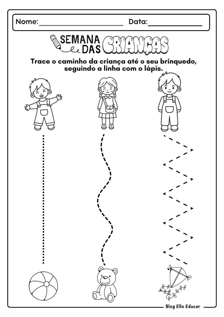 Atividades do Dia das Crianças - Educação Infantil 