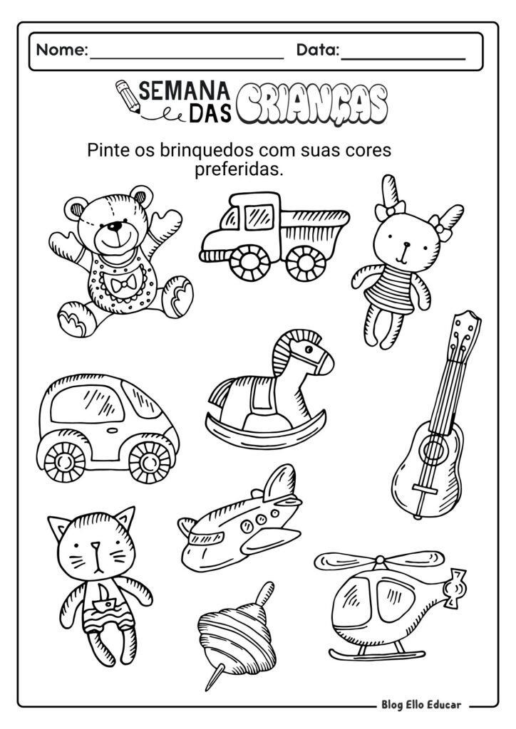 Atividades do Dia das Crianças - Educação Infantil 