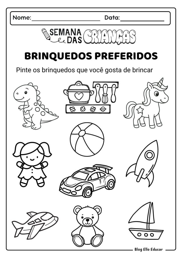 Atividades do Dia das Crianças - Educação Infantil 