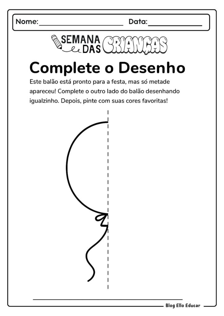 Atividades do Dia das Crianças - Educação Infantil 