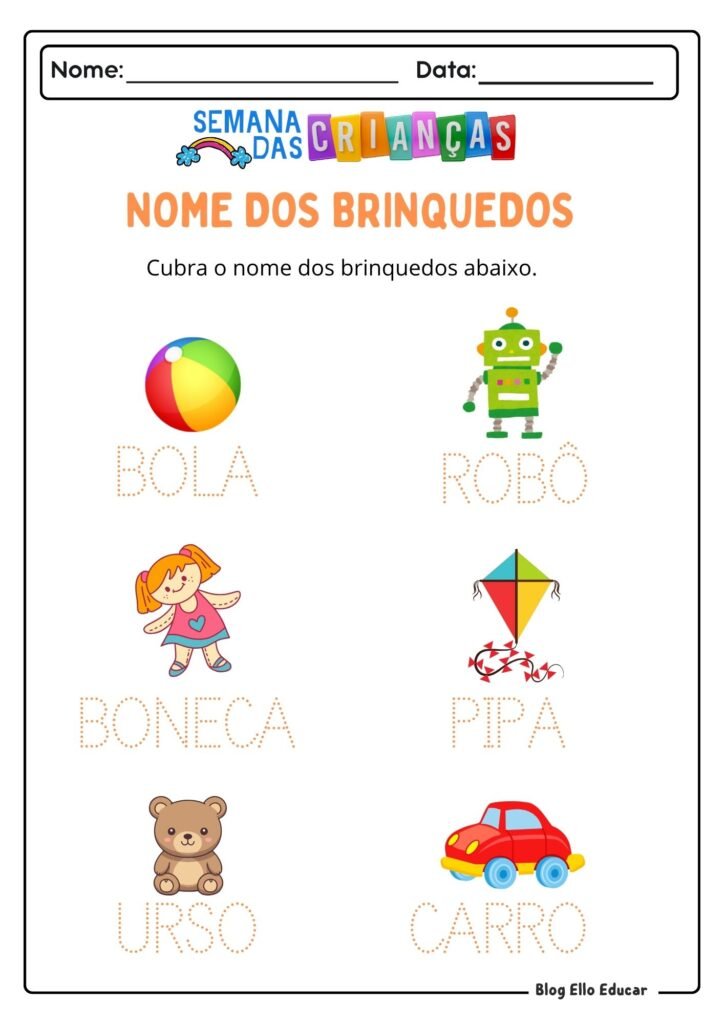 Atividades do Dia das Crianças - Educação Infantil 