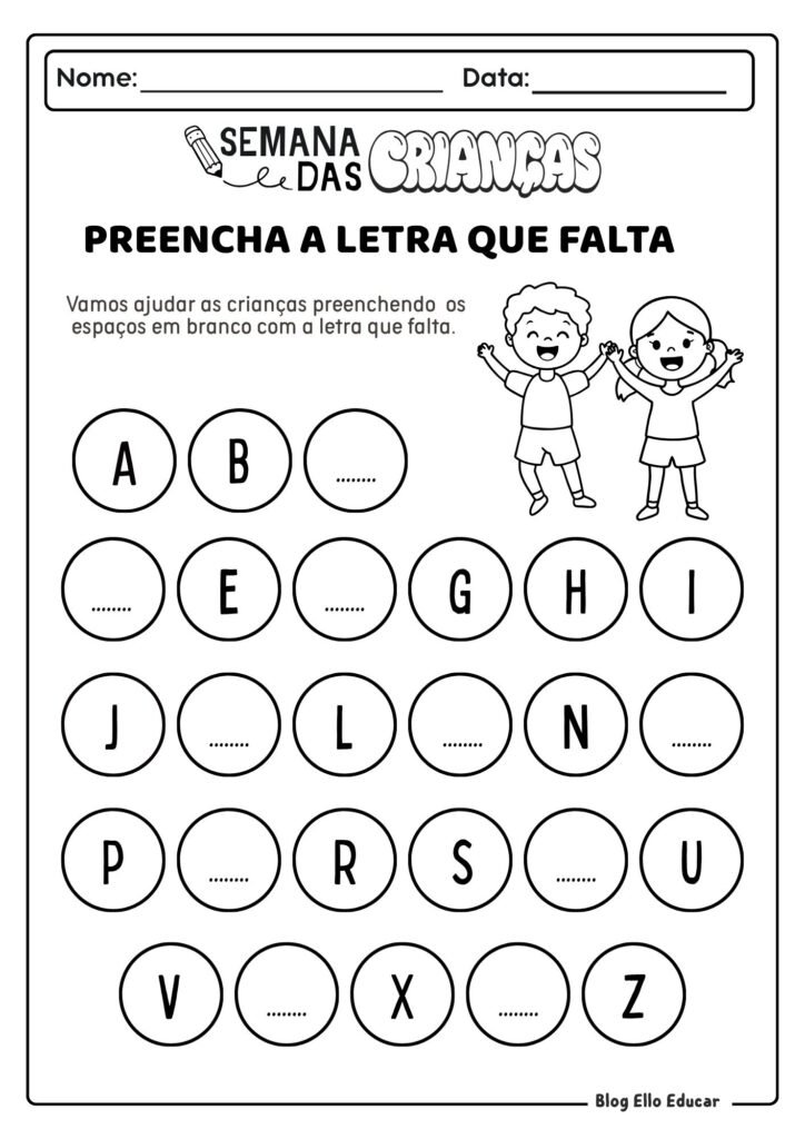 Atividades do Dia das Crianças - Educação Infantil 