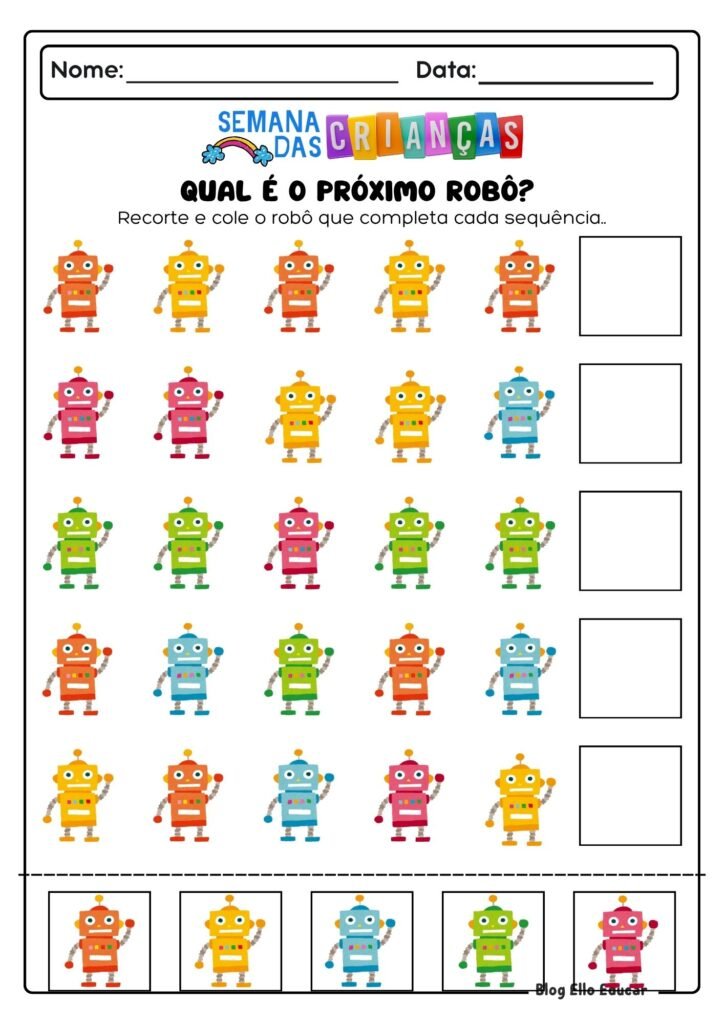 Atividades do Dia das Crianças - Educação Infantil 