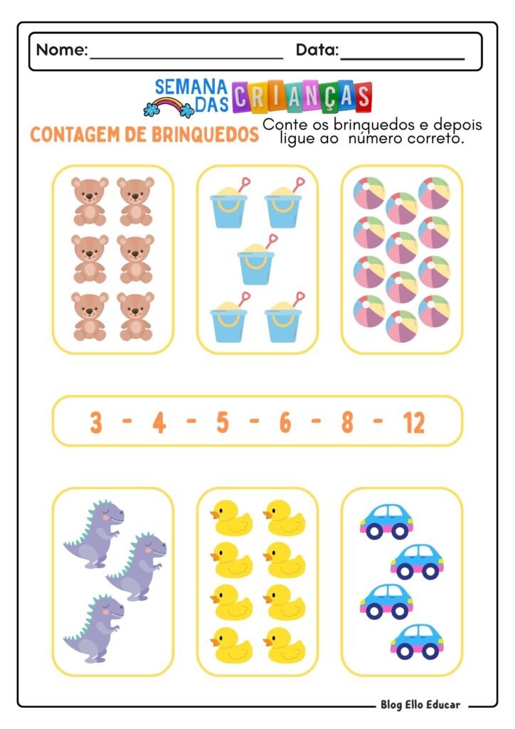 Atividades do Dia das Crianças - Educação Infantil 