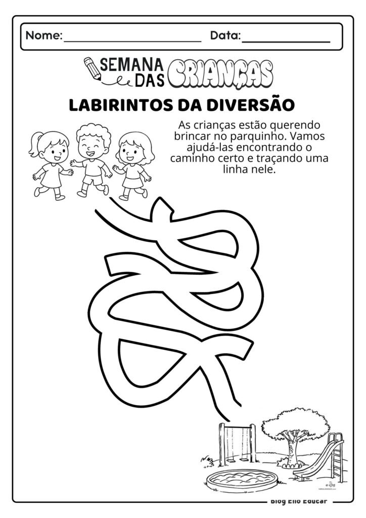 Atividades do Dia das Crianças - Educação Infantil 