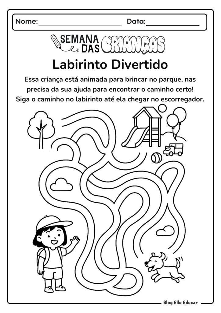 Atividades do Dia das Crianças - Educação Infantil 
