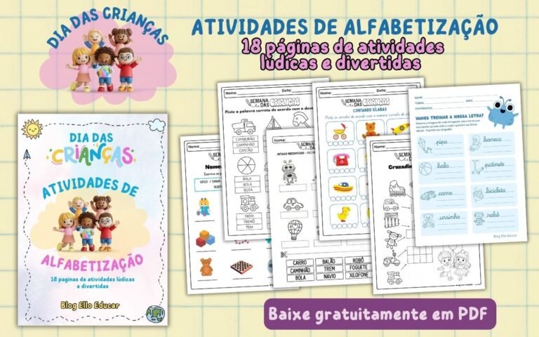 Atividades do Dia das crianças - Alfabetização