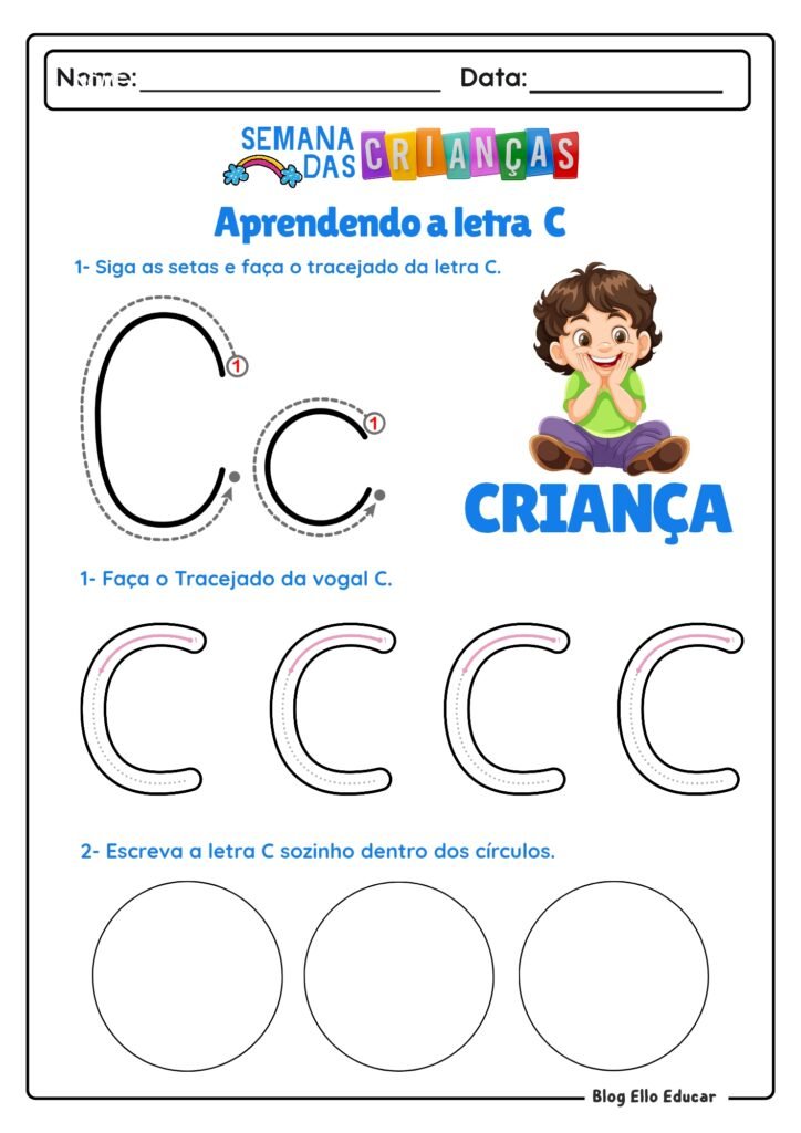 Atividades do dia das crianças - Educação Infantil