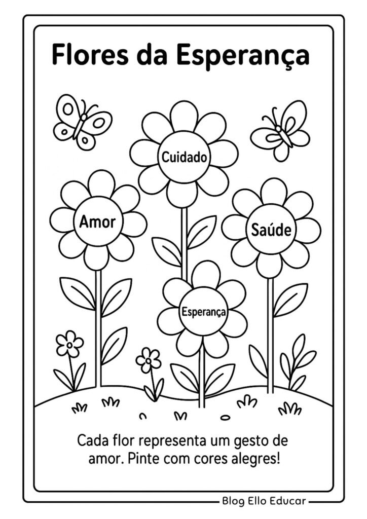 Desenho Outubro Rosa para colorir