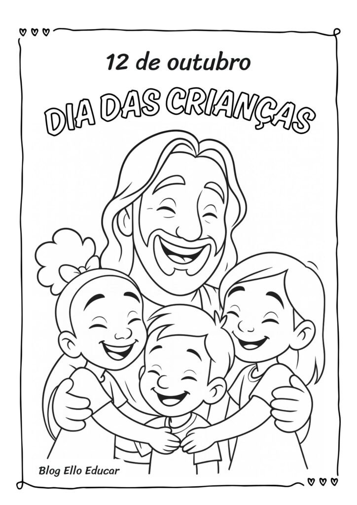 Desenhos do Dia das Crianças para colorir