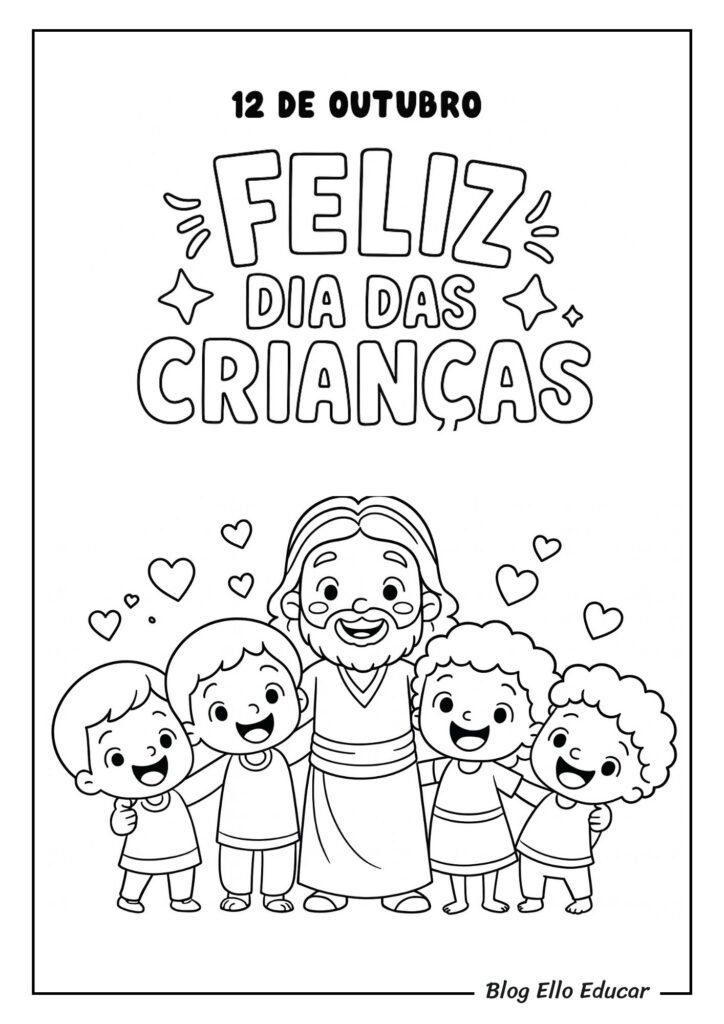 Desenhos do Dia das Crianças para colorir