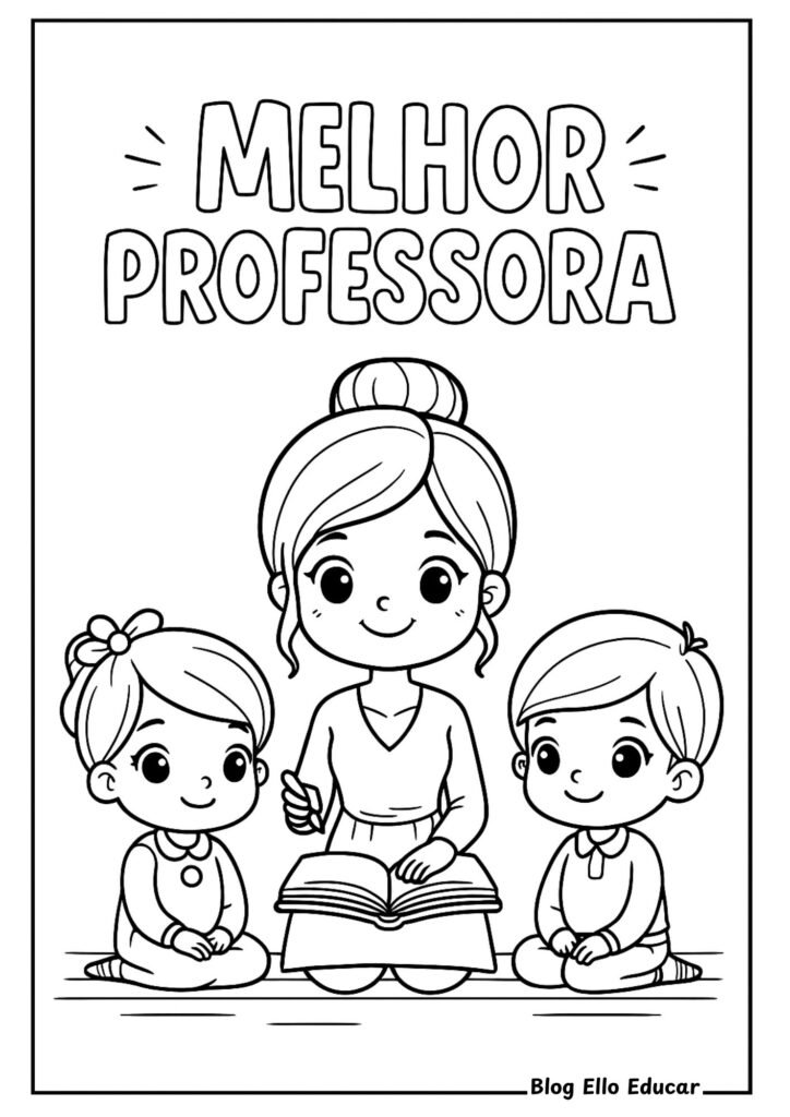 Desenhos para colorir - Dia do Professor