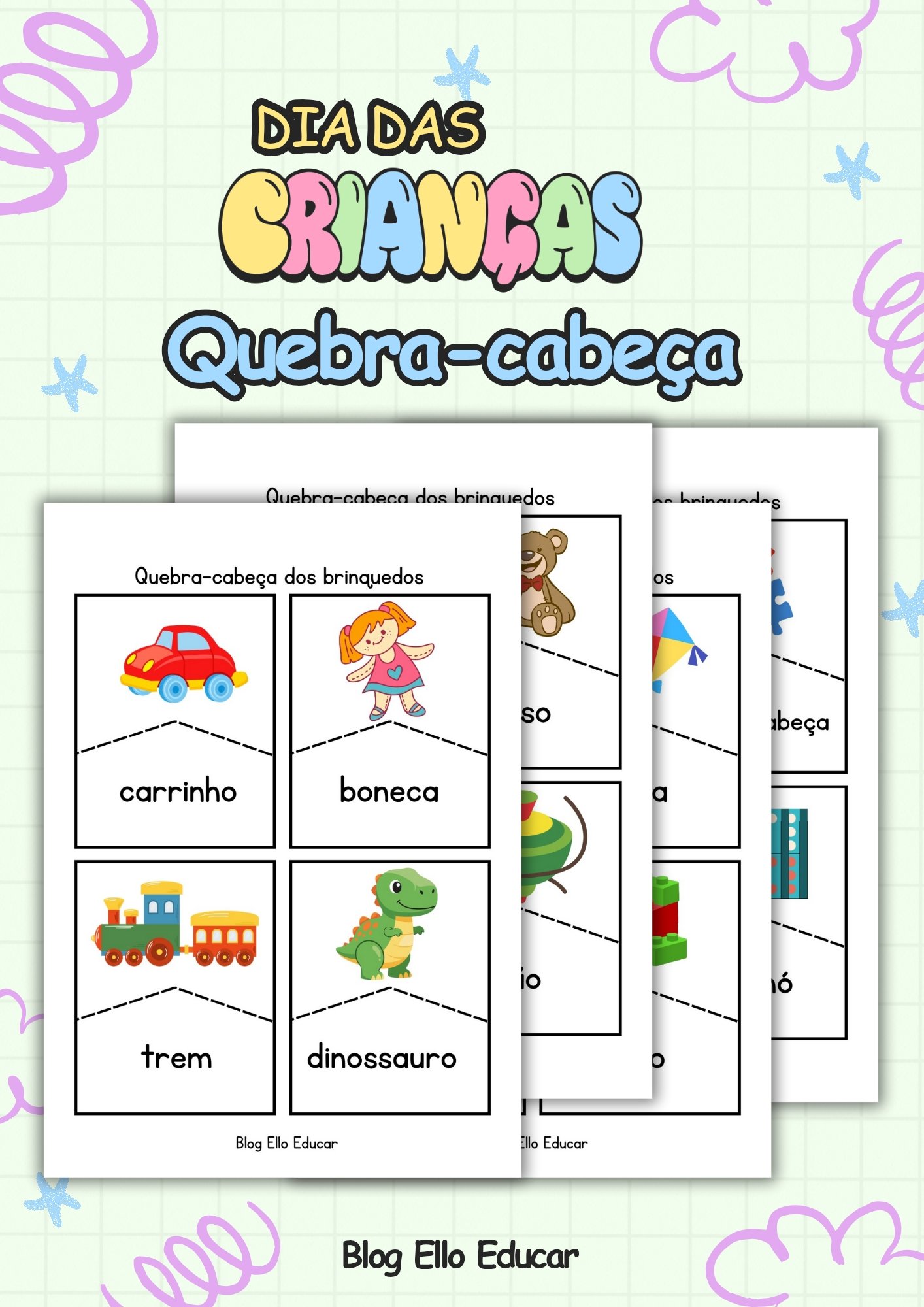 Quebra-cabeça dia das crianças
