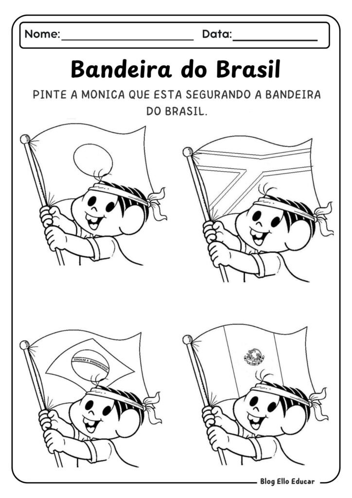 Atividades Dia da Bandeira - 1° e 2° ano