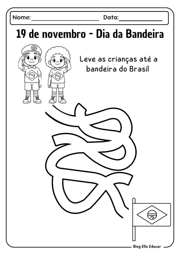 Atividades Dia da Bandeira - Educação Infantil