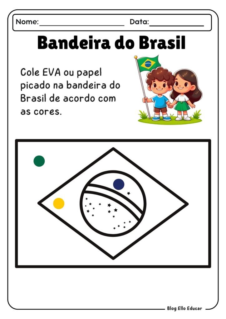 Atividades Dia da Bandeira - Educação Infantil
