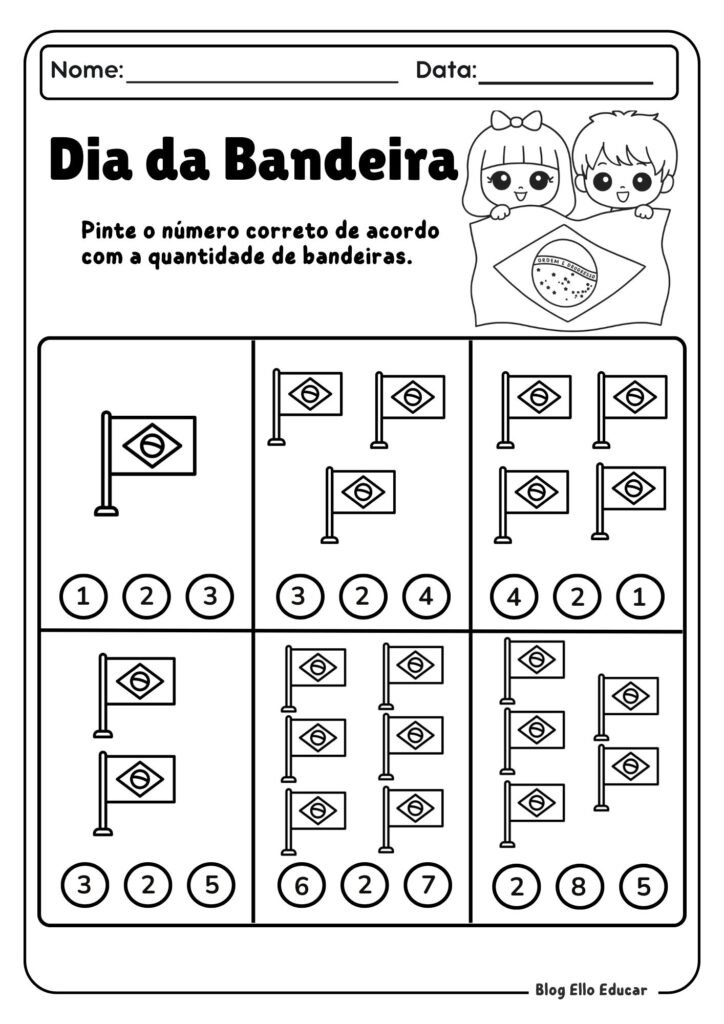 Atividades Dia da Bandeira - Educação Infantil