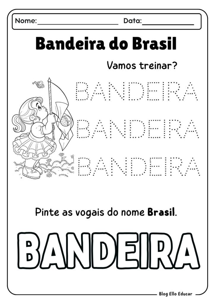 Atividades Dia da Bandeira - Educação Infantil