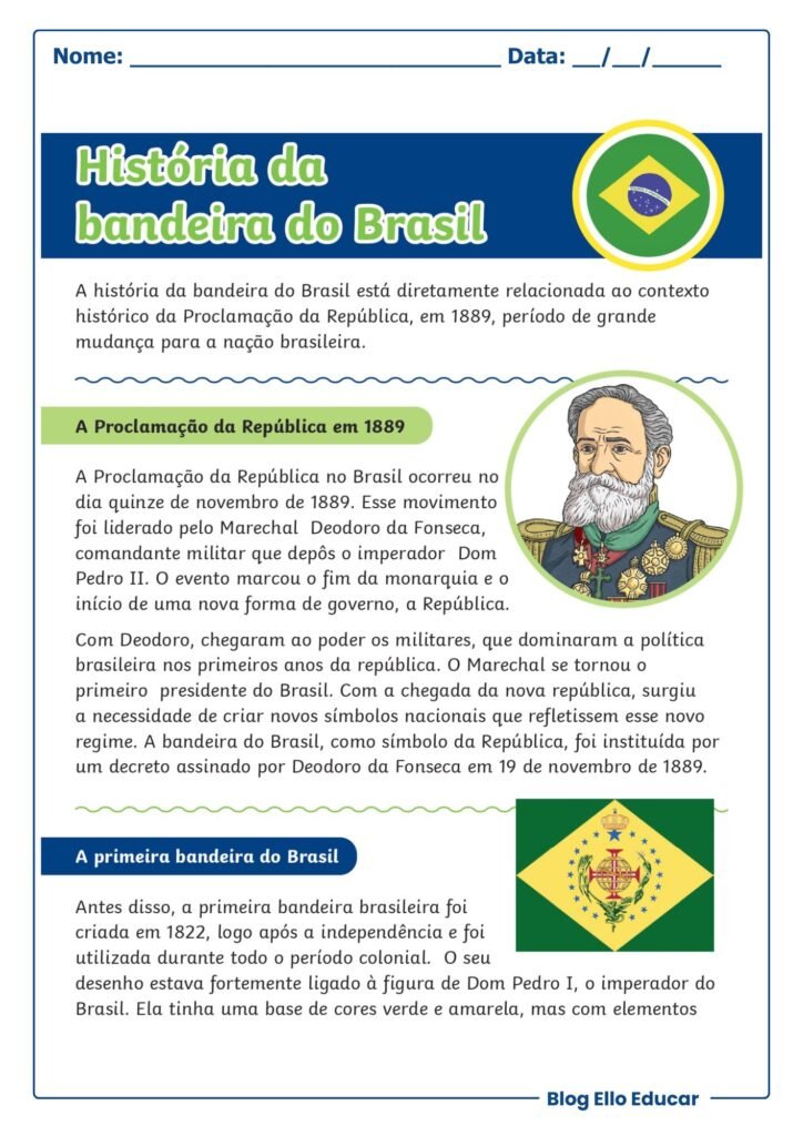 Atividades da Bandeira do Brasil