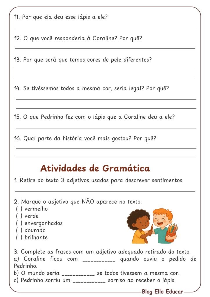 Atividades sobre o dia da Consciência Negra - 3° ano