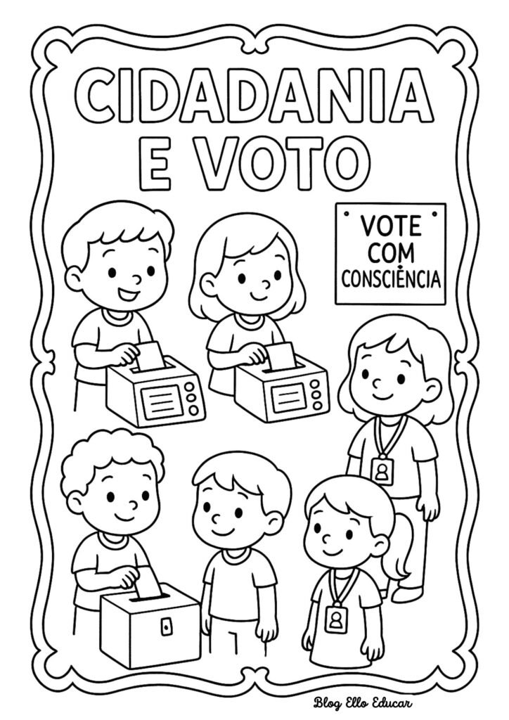 Desenho da Proclamação da República para colorir