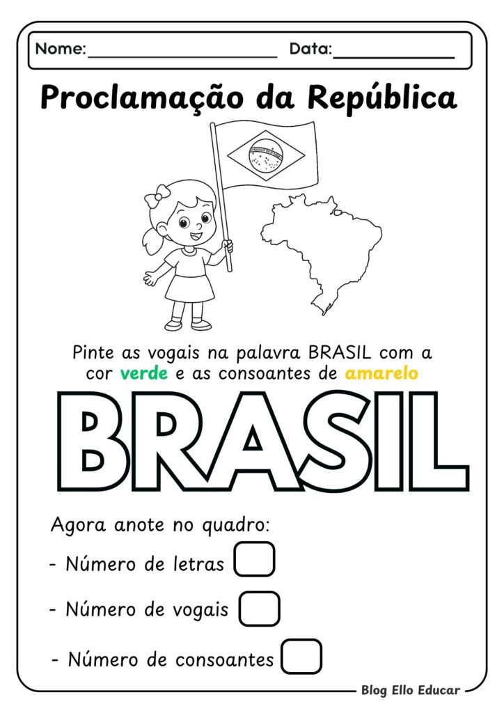 Proclamação da República - Educação Infantil