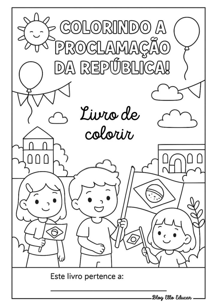 Proclamação da República - desenhos para colorir