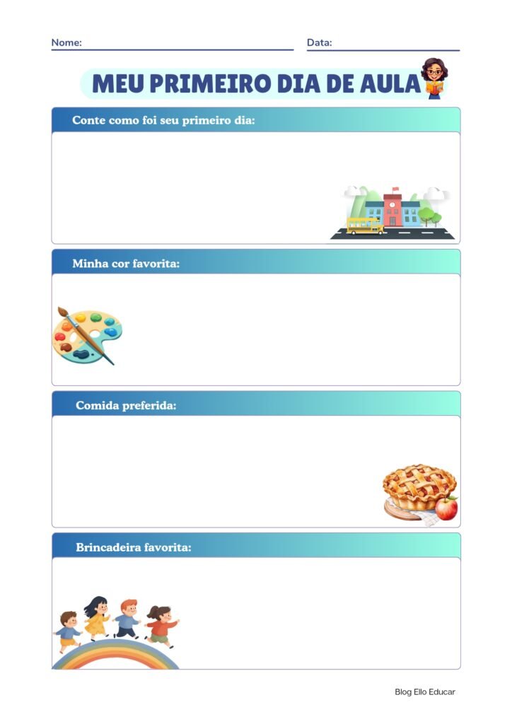 Atividades de Volta às aulas - 4° e 5° ano