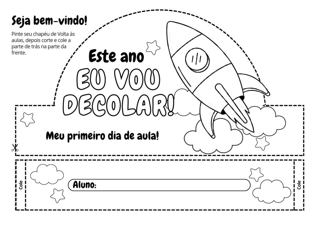 Atividade primeiro dia de aula - chapéu